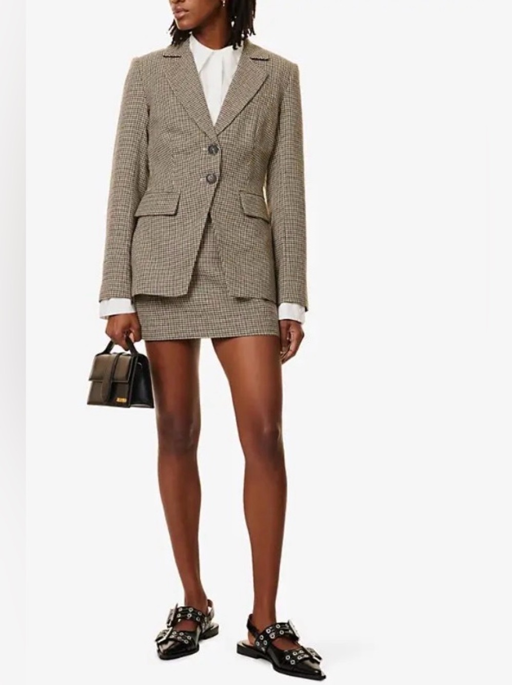 Reformation Bondi Houndstooth Blazer